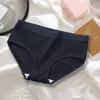 Venta Directa de Fábrica Ropa Interior en Stock para Mujeres Algodón Puro Transpirable Niñas Simple Japonesa Cintura Media Estudiante Calzones Sin Costuras