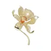 Elegante Simples para o Trabalho Elegante Alto Padrão Gola de Terno Broche de Joia com Zircônia Luxo Nicho Acessórios de Broche