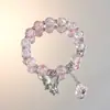 Puesto de Mercado Nocturno Pulsera Atrapasueños de Cuentas Color Hielo Verano Ins Nicho Dulce Pluma Estudiante de Alto Valor