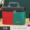 Bolsa Cosmética Portátil de Doble Color Macaron Cuero PU a Prueba de Polvo Moda Moderna Simple Tendencia Bolsa de Gran Capacidad