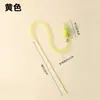 Nueva Caña de Juguete Elástica para Gatos con Forma de Serpiente, Mango Largo, Pluma Duradera y Cascabel para que los Gatos se Diviertan