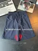 Pantalones Cortos Casuales de Retazos Rayados Transfronterizos para Hombre, Pantalones Finos de Verano de Marca de Moda de Cinco Puntos, Pantalones Anchos Versátiles Holgados de Estilo Americano