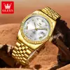 Reloj de Cuarzo para Hombre Marca Oulisi Envío Directo del Fabricante, Tipo Calendario Sencillo, Correa Sólida, Resistente al Agua para Negocios, Luminoso