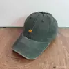 Gorra de visera gorra de béisbol unisex estilo coreano bordado con logo R estilo académico rejuvenecedor visera suave algodón lavado casual para estudiantes versátil