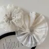 Anel de Cabelo de Renda com Pontos de Floco de Neve em Tela Cintura Feita à Mão Moda Versátil Corda de Cabelo para Rabo de Cavalo Acessórios de Cabelo Avançados