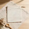 Bolsa para Ervas Medicinais de Algodão Puro, Bolsa de Algodão Natural com Cordão, Bolsa de Tecido de Algodão