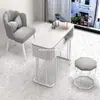 Juego de mesa y silla para uñas, mesa de uñas estilo japonés, precio especial, económico, individual o doble, estilo crema moderno, multifuncional