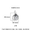 Plata 999 pura Colgante de Caqui todo va bien pulsera de cordón rojo para bebé accesorios de plata dura DIY accesorios Joyería de plata de Año Nuevo