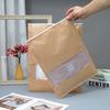 Bolsa de embalaje de ropa de alta gama ropa camisa camiseta ropa interior bolsa de embalaje bolsa autosellable de papel Kraft pegatina con LOGO