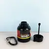 Nuevo Vaso Mezclador para Proteína Embudo Caja de Polvo Embudo Portátil Caja Dispensadora de Suplementos para Deporte y Fitness 100ml