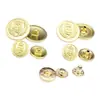 Nuevos Botones de Seguridad Metálicos de Estrella de Cinco Puntas para Uniformes, Uniformes de Guardia de Patrulla de Seguridad, Botones Ocultos, Broches de Presión para Camisas, Listos para Suministro