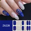 ZA branco cozimento-livre unha adesivo completo à prova d' água nail art patch sentido avançado simples vento unha polonês cola atacado