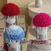 [En Stock] Nuevo Producto Cubo de Abrazo con Lazo Mediano Caja de Regalo con Flores Preservadas
