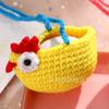 Bolsa de Huevo para Cuello Tejida a Mano 3 de Marzo Lixia Bolsita de Huevo Zongzi de Pollo Bolsa de Huevo Terminada Red de Huevo para el Festival del Bote del Dragón Cubierta de Huevo
