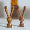 Palo Masajeador Conejito Sándalo Natural Masajeador de Ojos Mandíbula Nariz Portátil Masajeador Pequeños Adornos Creativos