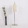 Maniquí de Medio Cuerpo Infantil con Cabeza y Manos, Soporte de Exhibición para Escaparate de Tienda de Ropa Infantil, Perchero para Tienda de Ropa de Niños y Niñas