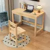 Mesa de Estudo em Madeira Maciça com Gaveta de Armazenamento para Quarto Pequeno Sala de Estudo, Mesa de Computador Individual para Estudante