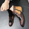 Botas Martin 2026 para Hombre, Botas de Trabajo de Caña Alta con Bloques de Color, Zapatos de Cuero de Caña Alta para Hombre