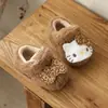 Zapatos para Bebé y Niño Pequeño Niñas Gato Lindo Zapatos de Algodón 2026 Otoño Invierno Nuevos Suela Suave Elegantes Zapatos de Felpa Cálida con Felpa Adicional