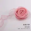 Changyi Wholesale Cinta de Embalaje de Hilo Ondulado de 4 cm con Flor de Hilo de Cola de Pez Cinta Decorativa Papel de Flor Tienda de Flores Tienda de Flores Flor