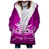 Casaco Color Block Feminino Outono 2023 Mais Vendido no Exterior Wgwe Top Lã Felpuda Estilo Vintage Casaco Trench Grosso