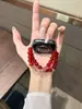 Adequado para Xiaomi 9Pro/8Pro/Redmi Watch4/5 Pulseira de Relógio de Contas Retro Vintage Modelo Feminino de Verão