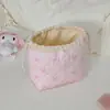 Bolsa de Almacenamiento con Cordón de Nudo de Lazo Suave y Pegajoso Patrón de Diamantes Gran Capacidad Portátil Bolso Acolchado con Cordón Bolsa de Almacenamiento En Stock Venta al por Mayor