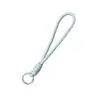 Cordão curto para celular com nó em duas cores, cordão trançado à mão para garrafa de água, alça de pulso para capa de celular, cordão de pulso removível