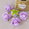 Atacado 7cm pérola flanela rosa flor cabeça simulação casamento carro falso flor DIY mão design floral design transfronteiriço