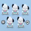 Parches Suaves de Goma PVC de Pochacco 3D Accesorios DIY para Refrigerador, Decoración del Hogar, Fundas de Teléfono, Accesorios para el Cabello, Bolsas, Pantuflas y Accesorios