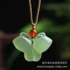 Colgante de Candado con Patrón de Nube de Ágata de Hielo Genuino para Parejas, Candado Propicio, Candado de Paz, Colgante de Ágata y Jade, En Stock para Venta en Vivo