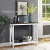 Mesa consola de madera maciza, mesa auxiliar estilo chino, mesa auxiliar para sala de estar, estante de pared moderno minimalista, mesa consola pequeña y estrecha