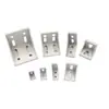 Conector de ángulo de perfil de aluminio 2020/3030/4040 asiento de ángulo de aleación de aluminio accesorio de fijación de ángulo recto negro