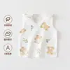 Chaleco de Bebé Puro Algodón Clase a Bebé Recién Nacido Verano Portabebés Chaleco de Espalda Media Estilo Primavera y Otoño Ropa Superior para Bebé