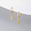 Ailuoqi Aretes de Plata Esterlina S925 Pequeños Puños para la Oreja de Animal con Forma de Serpiente Ins Minimalista Lujo Moda Aretes M01923