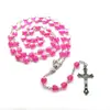 Collar con Colgante de Cuentas de Amor Multicolor Moda Diseño Sencillo de Nicho Cadena para Clavícula de Celebridad de Internet Joyería Cadena de Lana para Mujer