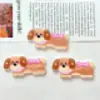 Gatito Cachorro de Dibujos Animados Lindos Accesorios Acrílicos Bricolaje Parche Agujero para Zapatos Gel de Crema Funda de Teléfono Adorno para la Cabeza