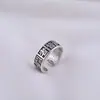 Anel Batalha Array Estilo Chinês Retrô Banhado a Prata para Homens e Mulheres, Anel de Joia com Abertura, Direto do Fabricante