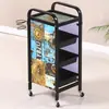 Carrito de Herramientas de Peluquería Carrito de Herramientas para Salón Carrito de Belleza Carro de Mano Carrito de Cinco Niveles para Barbería