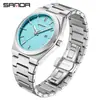Reloj Oufani para Hombre con Correa de Acero Personalizado Escala Tridimensional Calendario Único Reloj de Cuarzo Esfera Simple Resistente al Agua Reloj de Negocios
