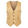 Colete de Terno Masculino Estilo Coreano Slim-fit Peça Única Colete Colete Casual de Negócios Primavera e Outono Profissional Colete de Terno para Padrinho