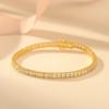 Estación independiente de comercio exterior de estilo europeo y americano LAZADA transfronterizo SHEIN Pulsera de cobre de 2.5 * 2.5 cuadrados con incrustaciones de circonita