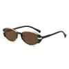 2026 Nuevas Gafas de Sol Retro Modernas de Gama Alta Color Té con Marco Estrecho Pequeñas Marrones para Mujeres con Rostros Cuadrados y Redondos, Gafas de Sol Cat-Eye Adelgazantes
