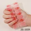 Adesivos de Unha Temáticos de Natal Zhengxiang Transfronteiriços, conjunto com 16 peças, apresentando designs de Papai Noel em desenho animado, película de esmalte à prova d'água e adesivos de unha - disponível em estoque