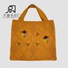 2022 Amazon Cross-border Handmade Hand-bordado Mulheres Tecido Mori Menina Bolsa de Ombro Bolsa de Compras Femininas Malha