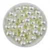 ABS pérola de imitação furo grande 6-20mm furo reto miçangas soltas colar de pérolas pulseira de miçangas feita à mão acessórios de joalheria DIY