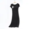 Vestido de Punto para Casa de Nuevo Estilo con Sujetador Incorporado, Bata Todo en Uno para Mujer, Vestido Largo, Vestido Casual para Casa