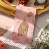 Série Flor Estrela Marcador de Página Metálico Vazado com Desenhos de Plantas e Florais, Alto Valor Estético, Estilo Antigo, Clipe de Página de Livro para Estudante Lembrança