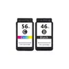 Compatible con cartuchos PG46XL CL56XL para impresoras Canon E204 E464 E4240 E304 E404