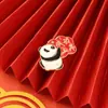 Desenho Animado Inspirador Aprendendo a ser não. 1 Broche de Panda Deve Passar em Todos os Testes Exame de Admissão de Estudantes Distintivo Comemorativo de Reabastecimento